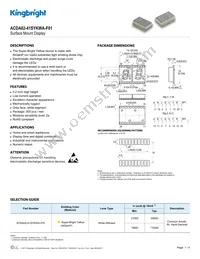 ACDA02-41SYKWA-F01 Datasheet Cover