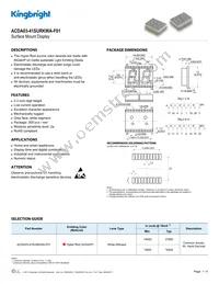 ACDA03-41SURKWA-F01 Datasheet Cover