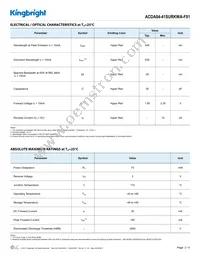 ACDA04-41SURKWA-F01 Datasheet Page 2