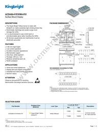 ACDA56-41SYKWA-F01 Datasheet Cover