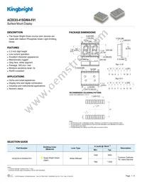 ACDC03-41SGWA-F01 Datasheet Cover