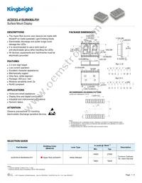 ACDC03-41SURKWA-F01 Datasheet Cover