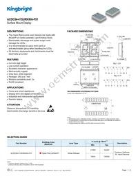 ACDC04-41SURKWA-F01 Datasheet Cover