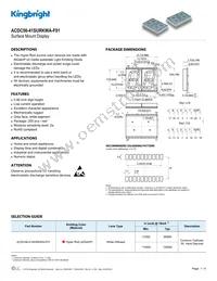 ACDC56-41SURKWA-F01 Datasheet Cover