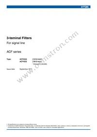 ACF451832-682-TLD01 Datasheet Cover