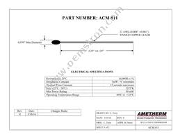 ACM011 Datasheet Cover