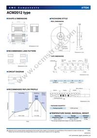 ACM2012-121-2P-T001 Datasheet Page 3