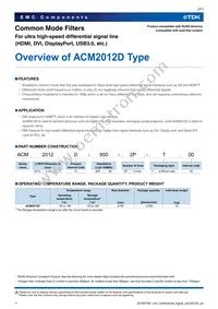 ACM2012D-900-2P-T Datasheet Page 3