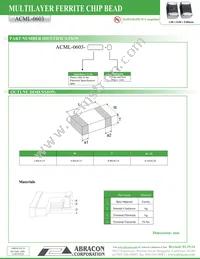 ACML-0603-181-T Datasheet Page 3