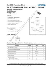 ACPDT-12UA-HF Datasheet Cover