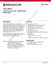 ACPL-M61M-060E Datasheet Cover