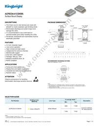 ACPSC04-41CGKWA Datasheet Cover