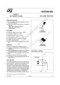 ACS108-5SA-TR Datasheet Cover