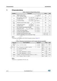 ACS108-8TN-TR Datasheet Page 2