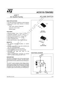 ACS110-7SB2 Datasheet Cover