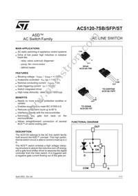 ACS120-7SH Datasheet Cover