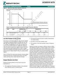 ACS8509T Datasheet Page 13