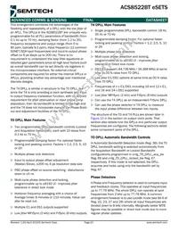 ACS8522BT Datasheet Page 20
