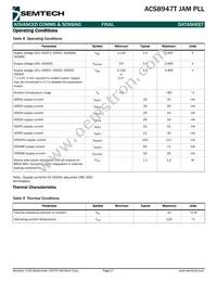 ACS8947T Datasheet Page 17