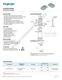 ACSA08-51SYKWA Datasheet Cover