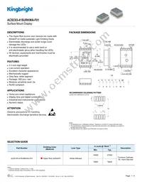 ACSC03-41SURKWA-F01 Datasheet Cover