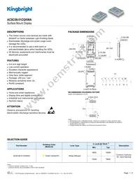 ACSC08-51CGKWA Datasheet Cover