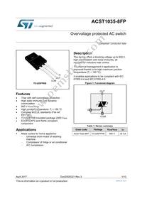 ACST1035-8FP Datasheet Cover