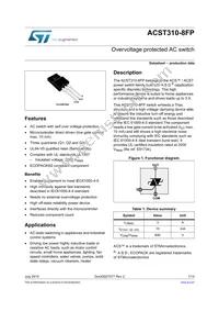 ACST310-8FP Datasheet Cover