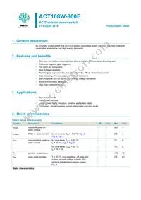 ACT108W-800EF Datasheet Cover