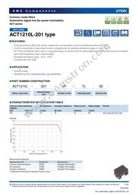 ACT1210L-201-2P-TL00 Datasheet Cover