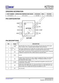 ACT2103YH-T Datasheet Page 2