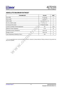 ACT2103YH-T Datasheet Page 3