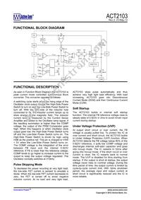 ACT2103YH-T Datasheet Page 5