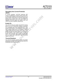 ACT2103YH-T Datasheet Page 6