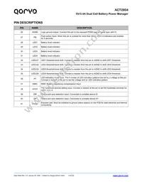 ACT2804QJ-T0435 Datasheet Page 4