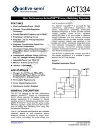 ACT334US-T Datasheet Cover