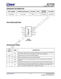 ACT336SH-T Datasheet Page 2