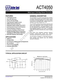 ACT4050YH-T Datasheet Cover