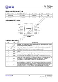 ACT4050YH-T Datasheet Page 2