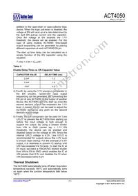 ACT4050YH-T Datasheet Page 5