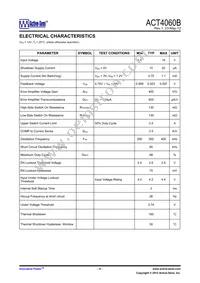 ACT4060BSH-T Datasheet Page 4