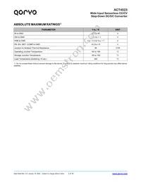 ACT4523YH-T Datasheet Page 3