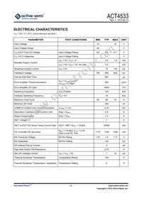 ACT4533YH-T Datasheet Page 4