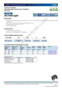 ACT45B-220-2P-TL003 Datasheet Cover