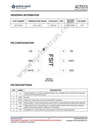 ACT513US-T Datasheet Page 2