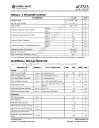 ACT518SH-T Datasheet Page 3