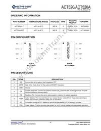 ACT520SH-T Datasheet Page 2