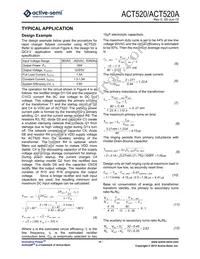 ACT520SH-T Datasheet Page 8