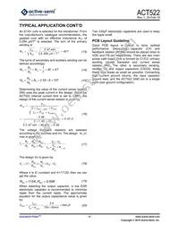 ACT522SH-T Datasheet Page 9