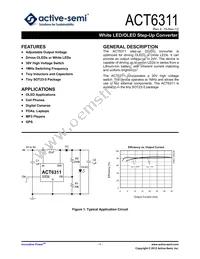 ACT6311UC-T Datasheet Cover